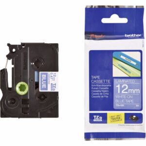 POT PAP BRO TRAKA TZE535 12 mm bijelo na plavo