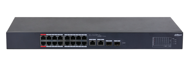 Dahua switch PoE 18-portni upravljivi megabitni CS4218-16ET-240