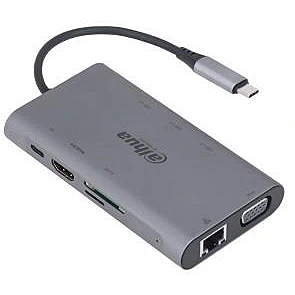Dahua MultiDock DH-TC39 9in1 USB 3.1 Type-C to USB 3.0+HDMI+RJ45+VGA+SD/TF+PD DS