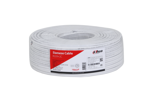 Dahua kabl 100m RG59 coaxial sa napojnim PFM941I-RG59N/21-100-white