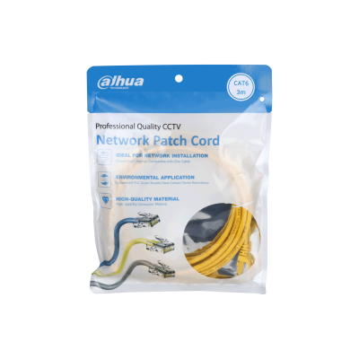 Dahua kabl zuti 3m CAT6 PFM972-6U-3