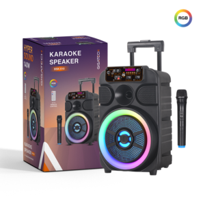 GIGATECH Zvučnik Gigatech BSK-510 (FM/USB/TF/bluetooth) 8" karaoke s wireless mikrofonom