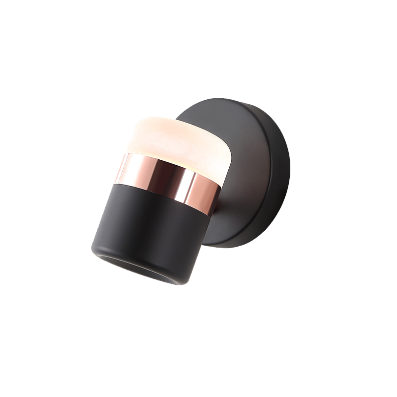 GREEN TECH LED zidna lampa Green Tech, 7W, 3000K, IP20, crna + bakar - G926W-WW-COPP