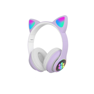 OEM Slušalice CAT EAR STN-28 dječje, wireless, ljubičaste - STN-28-PR