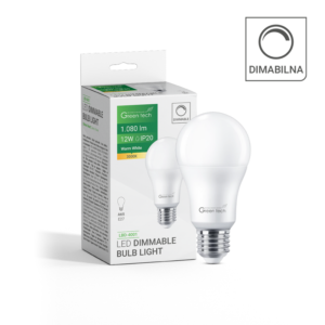 GREEN TECH LED dimabilna žarulja Green Tech, 12W, 3000K, E27, A65, Flux:1140 lm, IP20 - LBD-4001