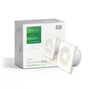 GREEN TECH Ispušni ventilator Green Tech GVF-100E s automatskim zatvaranjem