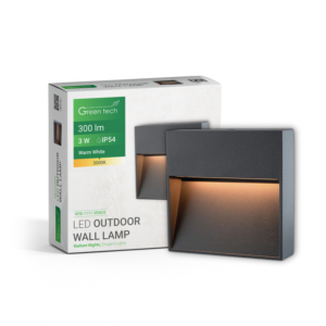 GREEN TECH LED zidna svjetiljka Green Tech VENUS, 3W, 3000K, IP54 - KFB-1111