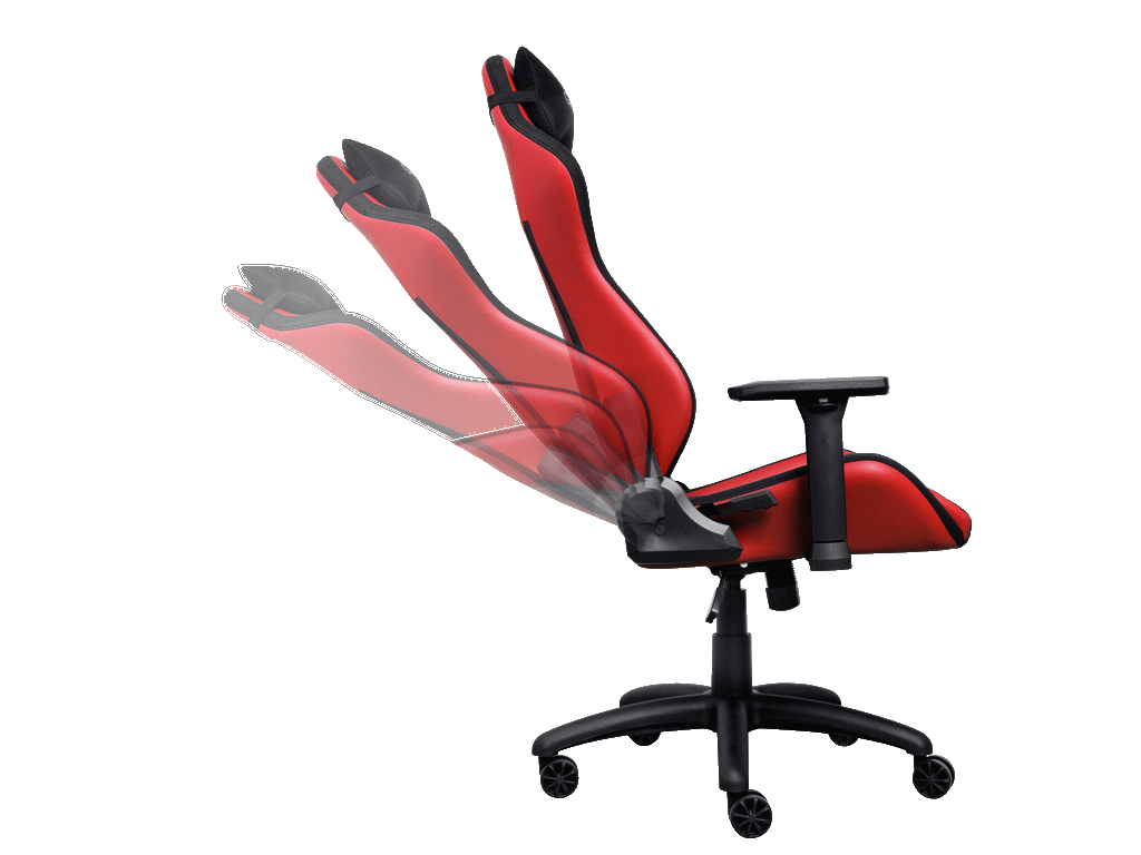 Trust GXT 714R gaming stolica RUYA, crvena, udobna, podesiv ergonomska, eko materijal - Image 2