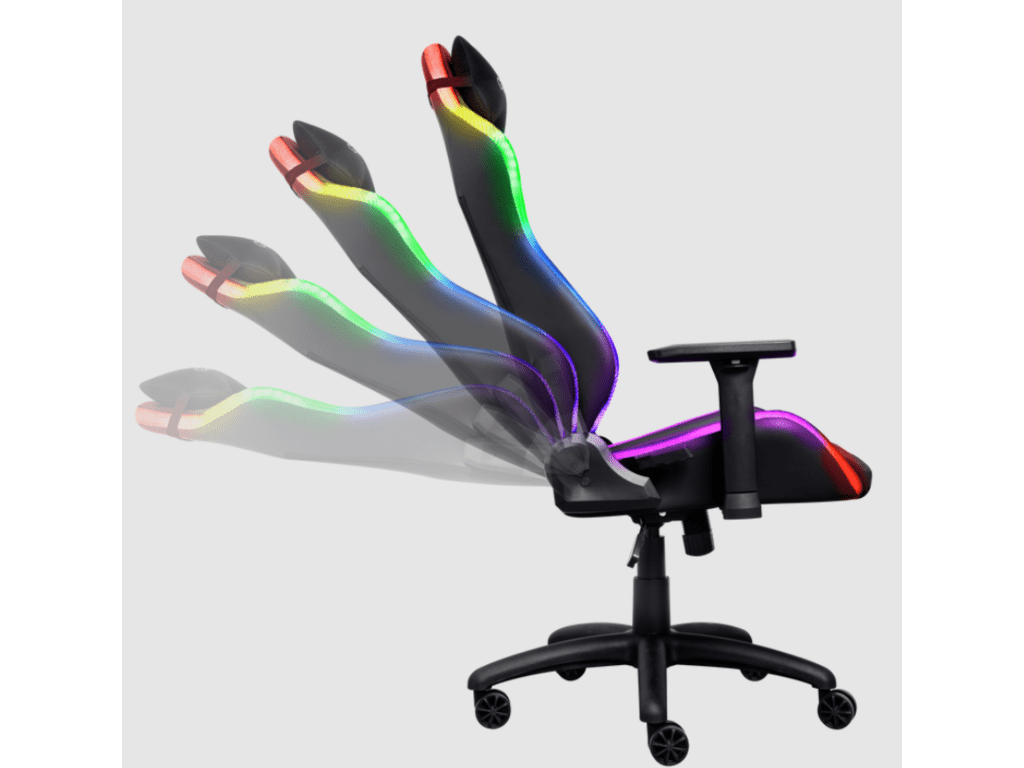 Trust GXT 719 RGB gamingstolica RUYA, crna, udobna,podesiva, bežični daljinski - Image 2