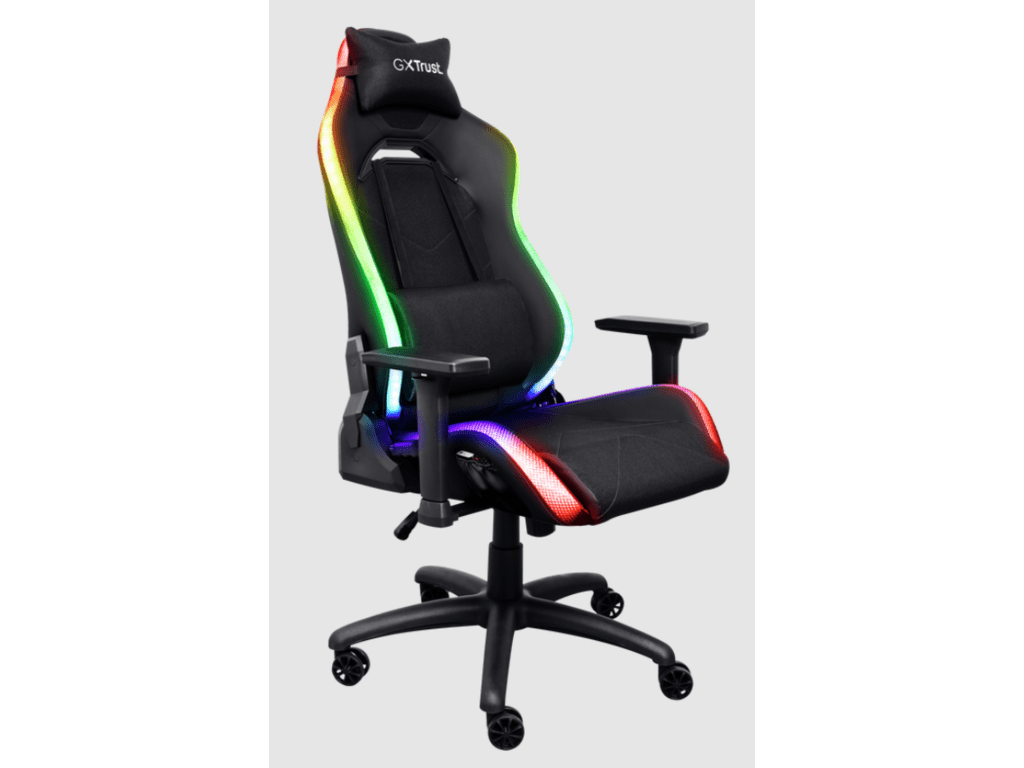 Trust GXT 719 RGB gamingstolica RUYA, crna, udobna,podesiva, bežični daljinski - Image 4