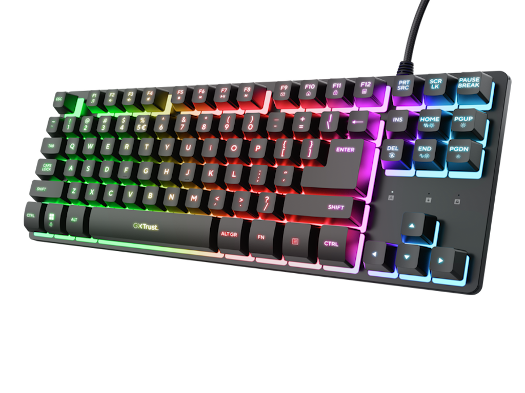 Trust GXT833 THADO TKL Illuminated Keyboard, Black
