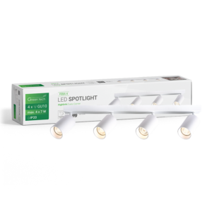 GREEN TECH LED spot svjetiljka Green Tech, GU10 X 4 kom, bijela boja - FEBA-4