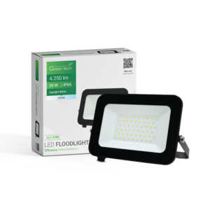 GREEN TECH LED reflektor Green Tech 4250 lm, 50W, 6500K, IP65, crni - ALX-50BK
