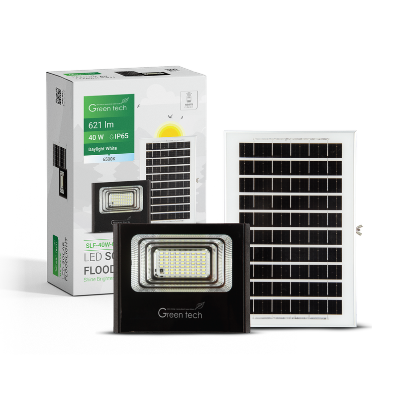 GREEN TECH LED solarni reflektor Green Tech 40W, 6500K, IP65 - SLF-40W-CW