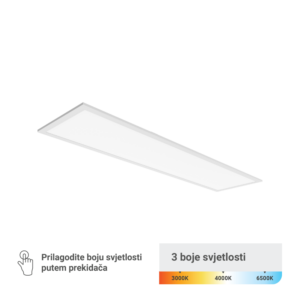 GREEN TECH LED panel Green Tech 295 x 1195 x 30 mm 40W, 3 CCT, 130lm/W, Philips driver - PLX30120