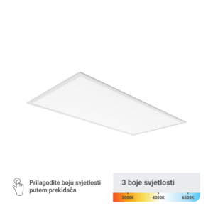 GREEN TECH LED panel Green Tech 595 x 1195 x 30 mm 60W, 3 CCT, 130lm/W, Philips driver - PLX60120