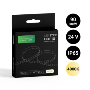 GREEN TECH LED traka Green Tech 420 LED, 10 mm, 8.6 W/m, 4000K, DC 24V, IP65, 10m/kom - COB420244000IP65