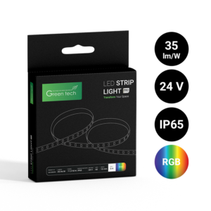 GREEN TECH LED traka Green Tech 60 LED, 10 mm, 11.5 W/m, RGB, DC 24V, IP65, 5m/kom - S6024RGBIP65