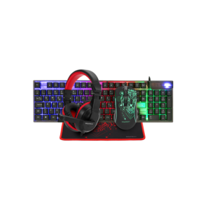 GIGATECH Slušalice + tipkovnica + miš + podloga Gigatech COMMANDER gaming