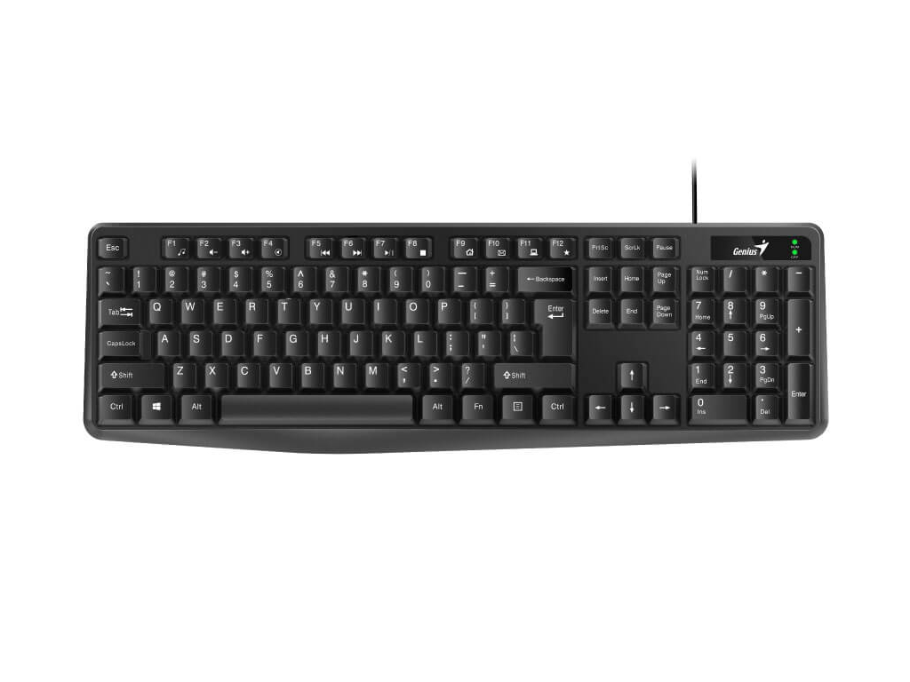 Genius žičana tastatura KB-117 , dužina kabla 1,4 m,crna boja, USB konektor, BiH layout - Image 2
