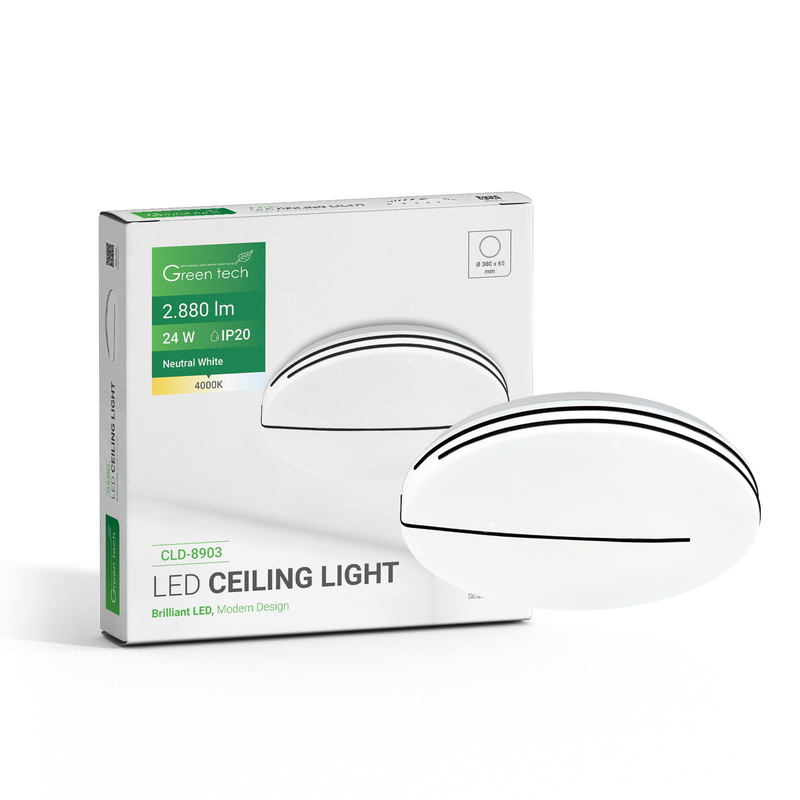 GREEN TECH LED plafonjera Green Tech 24W, 4000K, promjer 38cm - CLD-8903