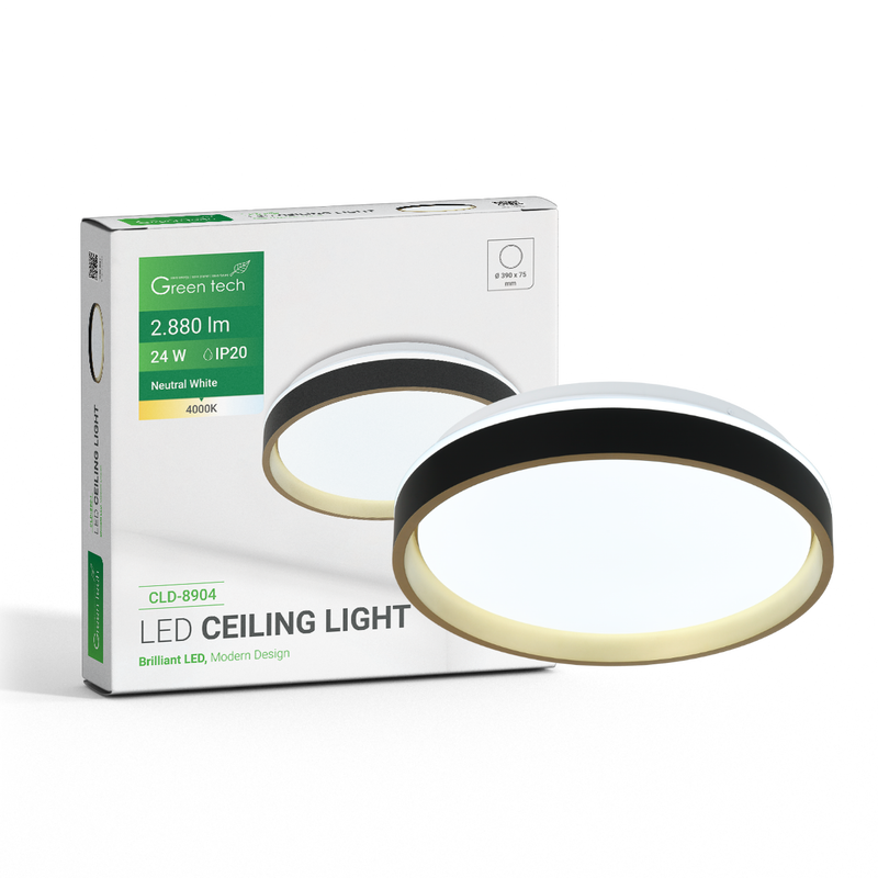 GREEN TECH LED plafonjera Green Tech 24W, 4000K, promjer 39cm - CLD-8904