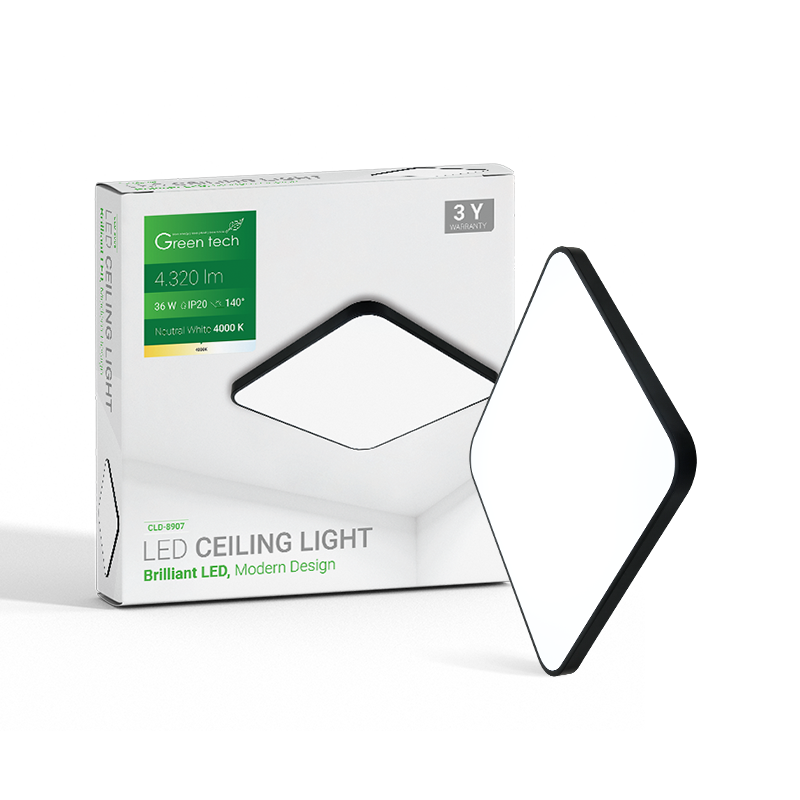 GREEN TECH LED plafonjera Green Tech 36W, 4000K, 48x48cm - CLD-8907