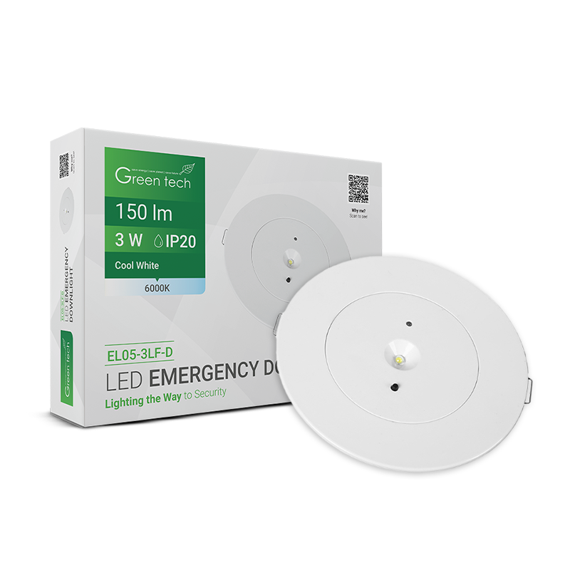 GREEN TECH LED svjetiljka za nužnu rasvjetu Green Tech 3W, 6000K - EL05-3LF-D