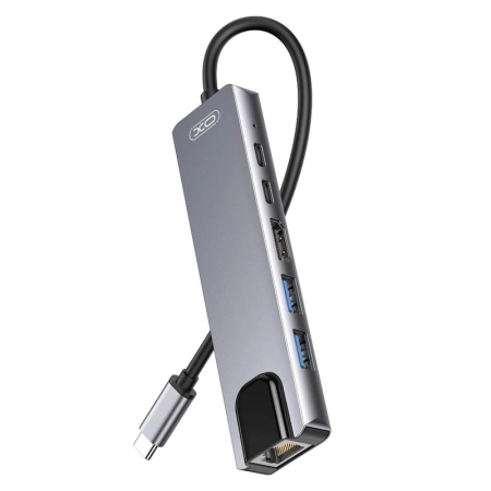 XO HUB013 USB Type-C Multi-hub 6in1