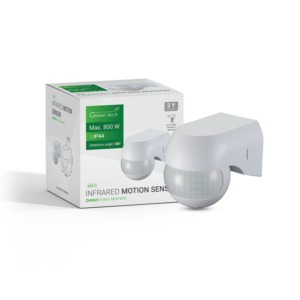 GREEN TECH Infracrveni nadgradni senzor pokreta Green Tech IMS12, IP44, 180°