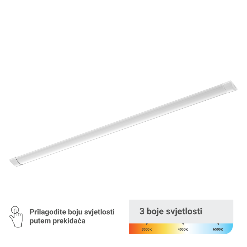 GREEN TECH LED svjetiljka Green Tech, 45W, 3CCT, IP40, 150 cm podgradna - PF-45W-3CCT