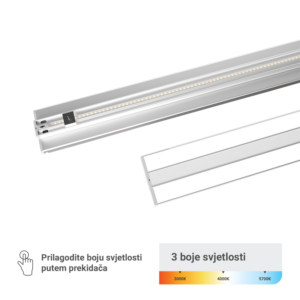 GREEN TECH LED vislica Green Tech, srebrna, 60W, 3CCT, 1500x1171x55 mm - LLS-60W