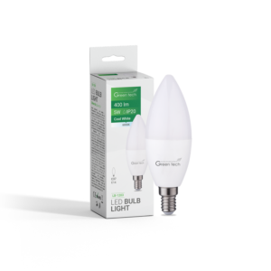 GREEN TECH LED žarulja Green Tech 5W, 6000K, E14, C37, IP20, Sanan chip - LB-1203