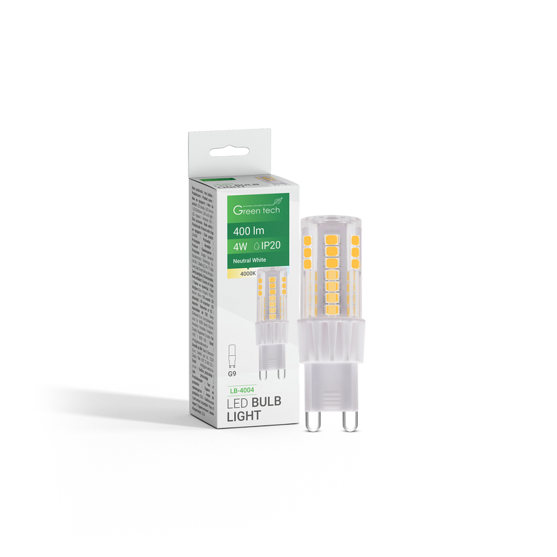 GREEN TECH LED žarulja Green Tech 4W, 4000K, G9, IP20, San`an chip - LB-4004