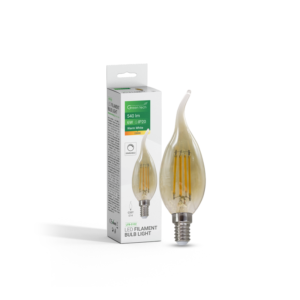 GREEN TECH LED filament žarulja Green Tech 6W, 2300K, E14, AC220V, C35T, amber, dimabilna - LFB-5102