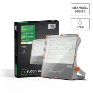 GREEN TECH Premium LED reflektor Green Tech, 300W, 150LM/W 4200K, IP66 Meanwell XLG - PREMIUM300