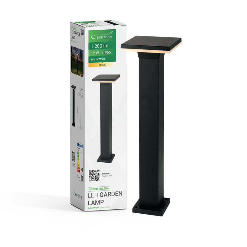 GREEN TECH LED vrtna svjetiljka Green Tech HELENA 12W, 3000K, IP65 - AB2806