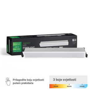 GREEN TECH LED downlight Green Tech 20W, 3 CCT, pravokutni - DW-S02-20W-3CCT