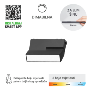 GREEN TECH LED magnetna svjetiljka Green Tech, 6W, 3CCT, LED Osram, Dim./ Smart Lamp APP - MG03-6W-3CCT