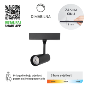 GREEN TECH LED magnetna svjetiljka Green Tech, 3W, 3CCT, LED Osram, Dim./ Smart Lamp APP - MG07-3W-3CCT