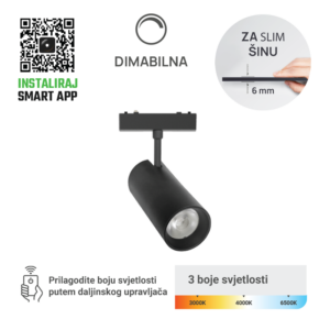 GREEN TECH LED magnetna svjetiljka Green Tech, 6W, 3CCT, LED Osram, Dim./ Smart Lamp APP - MG07-6W-3CCT