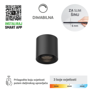 GREEN TECH LED magnetna svjetiljka Green Tech, 6W, 3CCT, LED Osram, Dim./ Smart Lamp APP - MG10-6W-3CCT