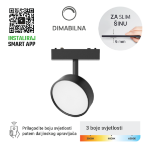 GREEN TECH LED magnetna svjetiljka Green Tech, 9W, 3CCT, LED Osram, Dim./ Smart Lamp APP - MG11-9W-3CCT