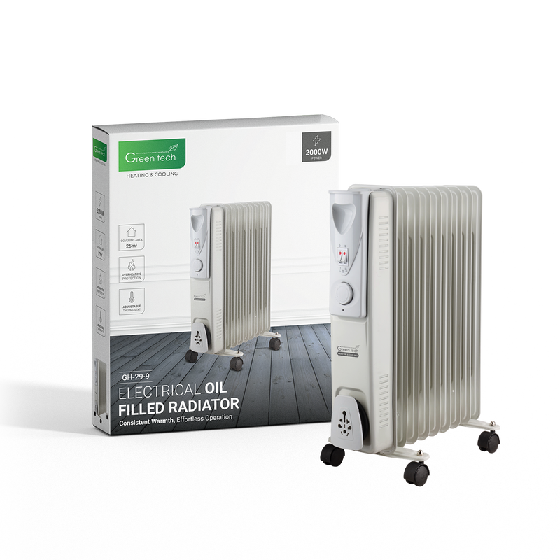 GREEN TECH Uljni radijator Green Tech 2000W, električni - GH-29-9