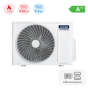 TOYOTOMI Multi split TOYOTOMI vanjska jedinica 5,3kW, 2 izlaza, 2 x 6,35 (1/4") - MULR32-18INV-2