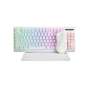 MARVO Tipkovnica + miš + podloga Marvo CM310-WH LOOT 30 gaming