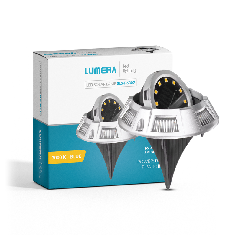 LUMERA LED solarna svjetiljka Lumera Lighting, 3000K + blue, IP44 - SLS-P6307