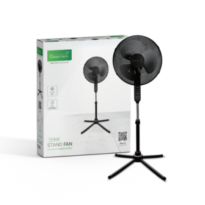 GREEN TECH Ventilator s postoljem Green Tech 50W, 16“, crna boja - G-F-40-BK