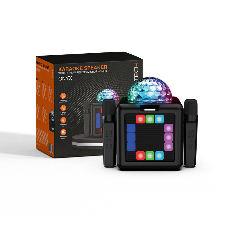 GIGATECH Zvučnik Gigatech ONYX (AUX/FM/bluetooth) karaoke s 2 wireless mikrofona