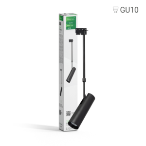 GREEN TECH Šinska svjetiljka Green Tech, GU10, IP20, crna - L100-BK